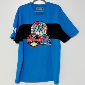 Black Pyramid Space X 2.0 T-Shirt Blue Patch Size XXL